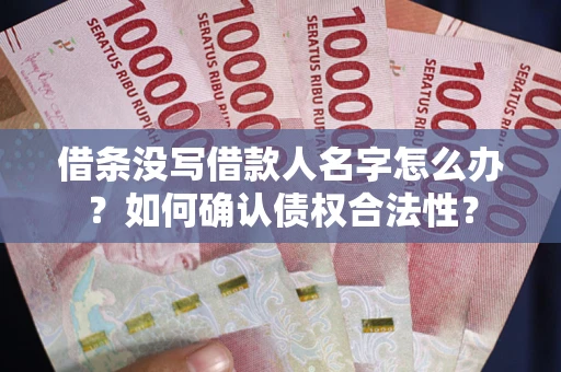济南借条没写借款人名字怎么办？如何确认债权合法性？