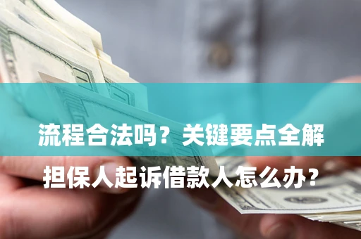 济南

担保人起诉借款人怎么办？流程合法吗？关键要点全解析